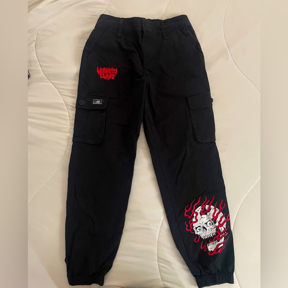 Lurking class size small black cargo pants. Like new.